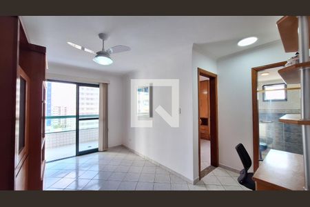 Sala de apartamento para alugar com 1 quarto, 54m² em Aviação, Praia Grande