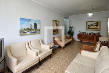 Sala de apartamento para alugar com 3 quartos, 125m² em Guilhermina, Praia Grande