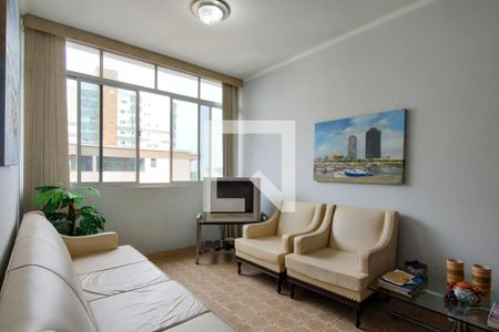 Sala de apartamento para alugar com 3 quartos, 125m² em Guilhermina, Praia Grande