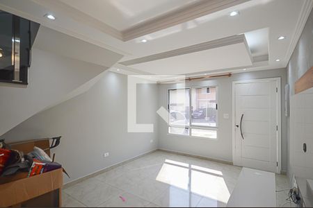 Sala de casa de condomínio para alugar com 3 quartos, 124m² em Vila Jerusalem, São Bernardo do Campo