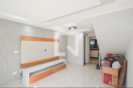 Sala de casa de condomínio para alugar com 3 quartos, 124m² em Vila Jerusalem, São Bernardo do Campo