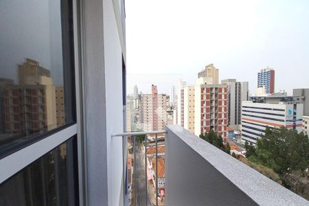 Varanda da sala  de apartamento para alugar com 1 quarto, 58m² em Centro, Campinas