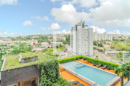 Vista da Sala/Quarto de apartamento à venda com 1 quarto, 37m² em Teresópolis, Porto Alegre