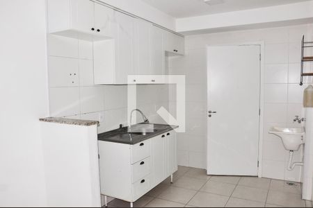 Detalhe - Cozinha e Área de Serviço de apartamento para alugar com 1 quarto, 29m² em Vila Palmeiras, São Paulo