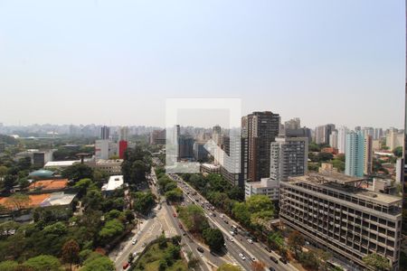 Vista da Varanda de kitnet/studio para alugar com 1 quarto, 32m² em Indianópolis, São Paulo