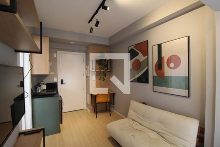 Sala/Cozinha de kitnet/studio para alugar com 1 quarto, 27m² em Vila Nova Conceição, São Paulo