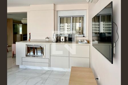 Varanda Gourmet de apartamento à venda com 3 quartos, 136m² em Vila Anastácio, São Paulo