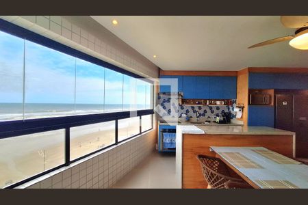 Varanda /Cozinha de apartamento para alugar com 2 quartos, 63m² em Vilamar, Praia Grande