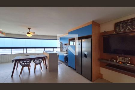 Sala/Cozinha de apartamento para alugar com 2 quartos, 63m² em Vilamar, Praia Grande