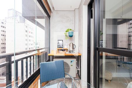 Varanda de kitnet/studio à venda com 1 quarto, 80m² em Centro Histórico de São Paulo, São Paulo