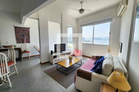 Sala de apartamento à venda com 1 quarto, 60m² em Botafogo, Rio de Janeiro