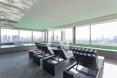 Área comum - Piscina de kitnet/studio para alugar com 1 quarto, 36m² em Indianópolis, São Paulo