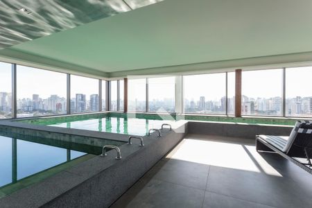 Área comum - Piscina de kitnet/studio para alugar com 1 quarto, 36m² em Indianópolis, São Paulo