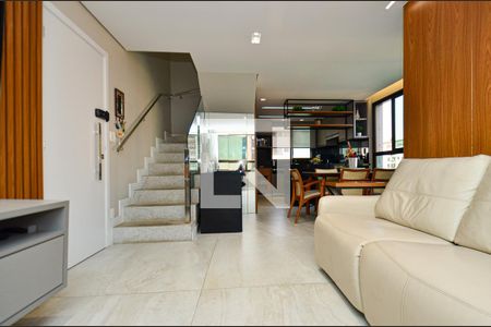 Sala de estar de apartamento à venda com 2 quartos, 88m² em Lourdes, Belo Horizonte