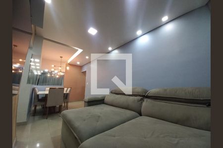 Sala de apartamento para alugar com 2 quartos, 72m² em Parque São Vicente, São Vicente