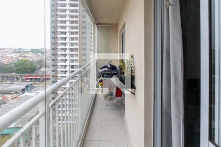 Varanda da Sala de apartamento à venda com 1 quarto, 37m² em Vila Ema, São Paulo