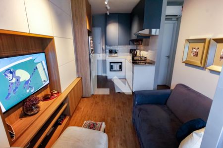 Sala de apartamento à venda com 1 quarto, 38m² em Real Parque, São Paulo