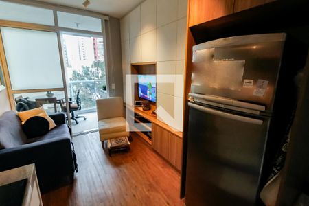 Sala de apartamento à venda com 1 quarto, 38m² em Real Parque, São Paulo