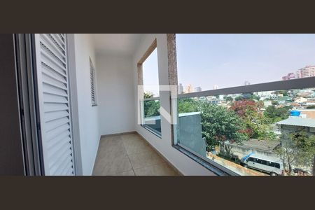 Varanda Quarto 1 suíte de apartamento para alugar com 2 quartos, 60m² em Vila Guiomar, Santo André