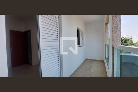 Varanda Quarto 1 suíte de apartamento para alugar com 2 quartos, 60m² em Vila Guiomar, Santo André