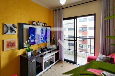 Sala de apartamento para alugar com 2 quartos, 70m² em Guilhermina, Praia Grande