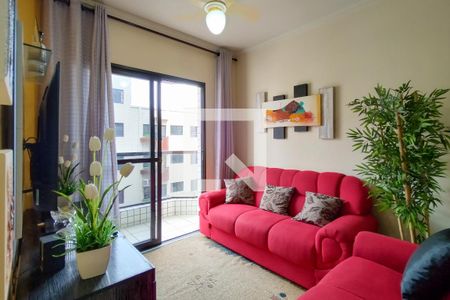 Sala de apartamento para alugar com 2 quartos, 70m² em Guilhermina, Praia Grande