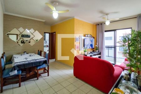 Sala de apartamento para alugar com 2 quartos, 70m² em Guilhermina, Praia Grande