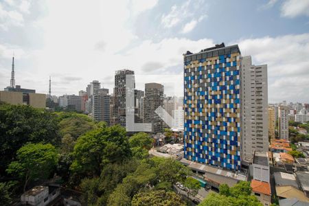 Vista da Varanda de kitnet/studio à venda com 1 quarto, 27m² em Pinheiros, São Paulo