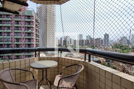 Sacada de apartamento para alugar com 1 quarto, 50m² em Canto do Forte, Praia Grande