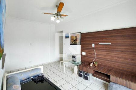 Sala de apartamento para alugar com 1 quarto, 50m² em Canto do Forte, Praia Grande