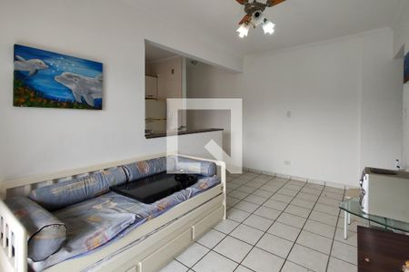 Sala de apartamento para alugar com 1 quarto, 50m² em Canto do Forte, Praia Grande