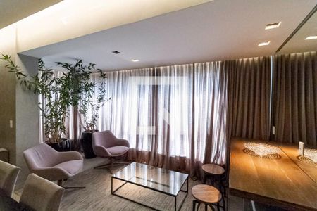 Sala  de apartamento à venda com 2 quartos, 105m² em Vila da Serra, Nova Lima