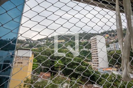 Sala vista de apartamento à venda com 2 quartos, 72m² em Laranjeiras, Rio de Janeiro