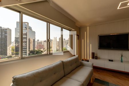 Sala de apartamento para alugar com 3 quartos, 220m² em Vila Olímpia, São Paulo