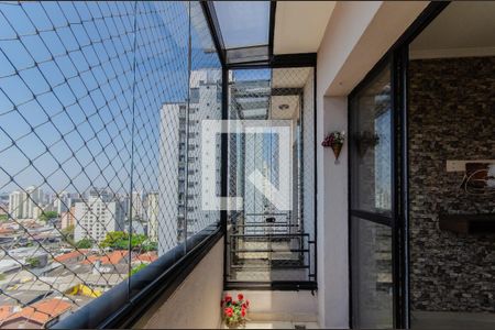 Varanda da Sala de apartamento à venda com 3 quartos, 88m² em Vila Dom Pedro I, São Paulo