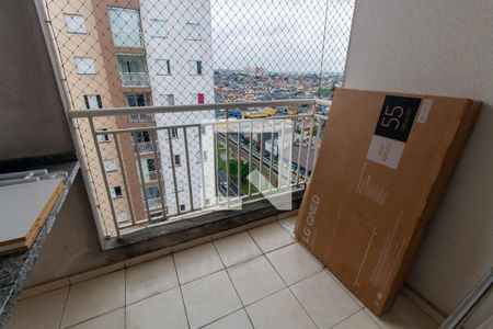 Varanda da Sala de apartamento para alugar com 2 quartos, 58m² em Vila Ema, São Paulo