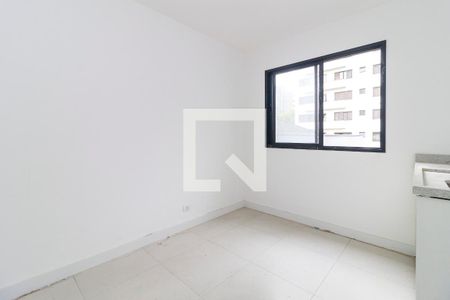 Sala - Cozinha de apartamento para alugar com 1 quarto, 28m² em Campo Belo, São Paulo