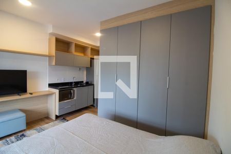 Quarto - Studio de kitnet/studio para alugar com 1 quarto, 25m² em Jardim das Acácias, São Paulo