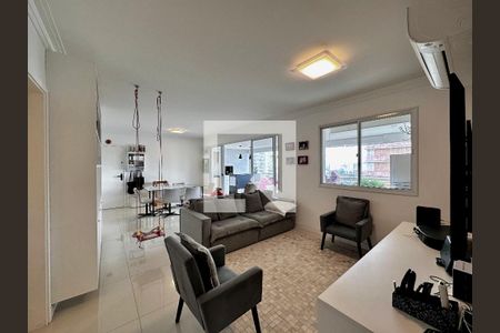 Sala de apartamento para alugar com 3 quartos, 134m² em Santo Amaro, São Paulo