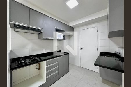 Cozinha de apartamento para alugar com 1 quarto, 30m² em Jardim Caravelas, São Paulo