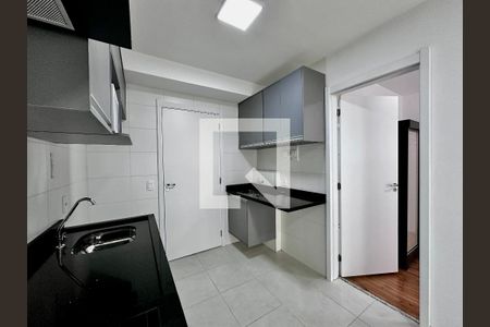 Cozinha de apartamento para alugar com 1 quarto, 30m² em Jardim Caravelas, São Paulo