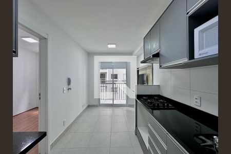 Cozinha de apartamento para alugar com 1 quarto, 30m² em Jardim Caravelas, São Paulo