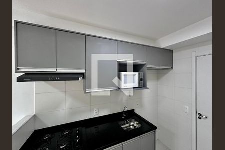 Cozinha de apartamento para alugar com 1 quarto, 30m² em Jardim Caravelas, São Paulo