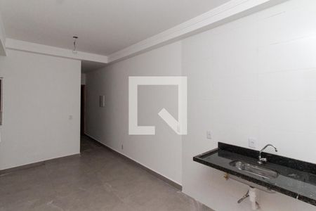 Sala/Cozinha de apartamento à venda com 1 quarto, 34m² em Jardim Consorcio, São Paulo