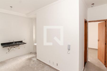 Sala e Cozinha de apartamento à venda com 1 quarto, 34m² em Jardim Consorcio, São Paulo