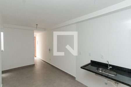 Sala e Cozinha de apartamento à venda com 1 quarto, 34m² em Jardim Consorcio, São Paulo