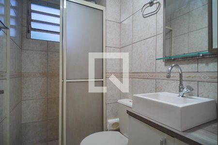 Banheiro de apartamento à venda com 1 quarto, 38m² em Hamburgo Velho, Novo Hamburgo