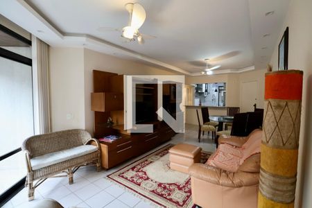 Sala de apartamento para alugar com 3 quartos, 140m² em Barra Funda, Guarujá