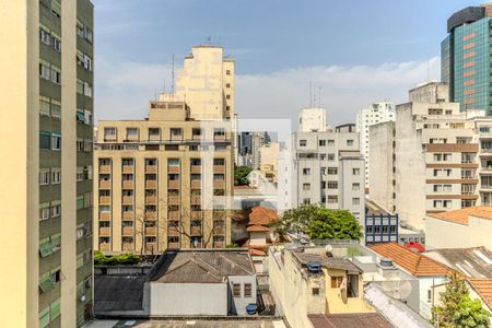 Vista da Sala de apartamento à venda com 1 quarto, 65m² em Higienópolis, São Paulo