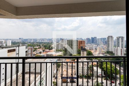 Varanda de kitnet/studio para alugar com 1 quarto, 27m² em Santo Amaro, São Paulo